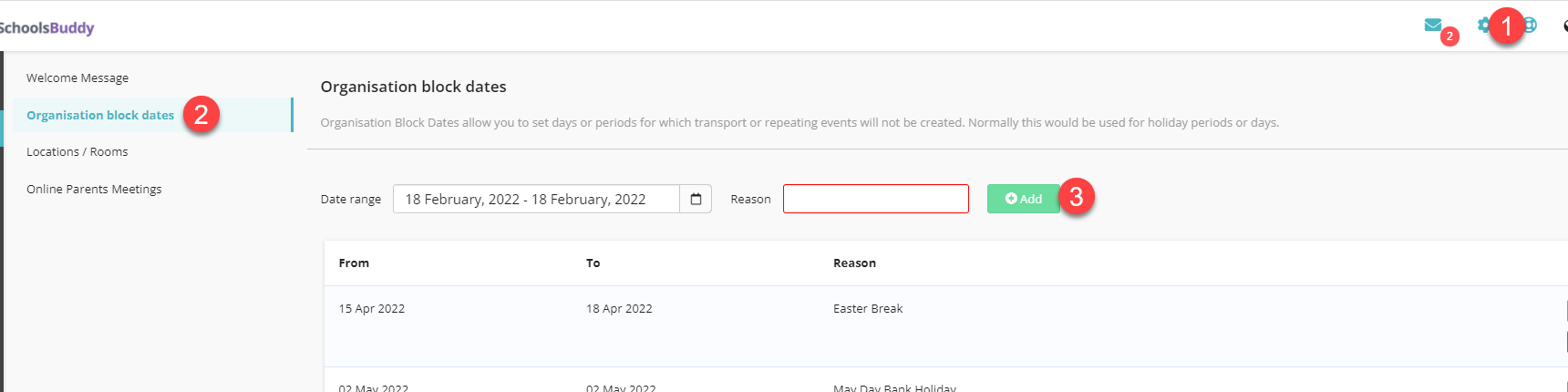Screenshot: A group is a collection of school pupils
