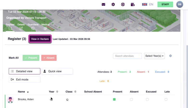 Vectare Journey Manifest