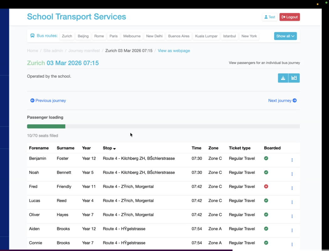 Vectare Journey Manifest