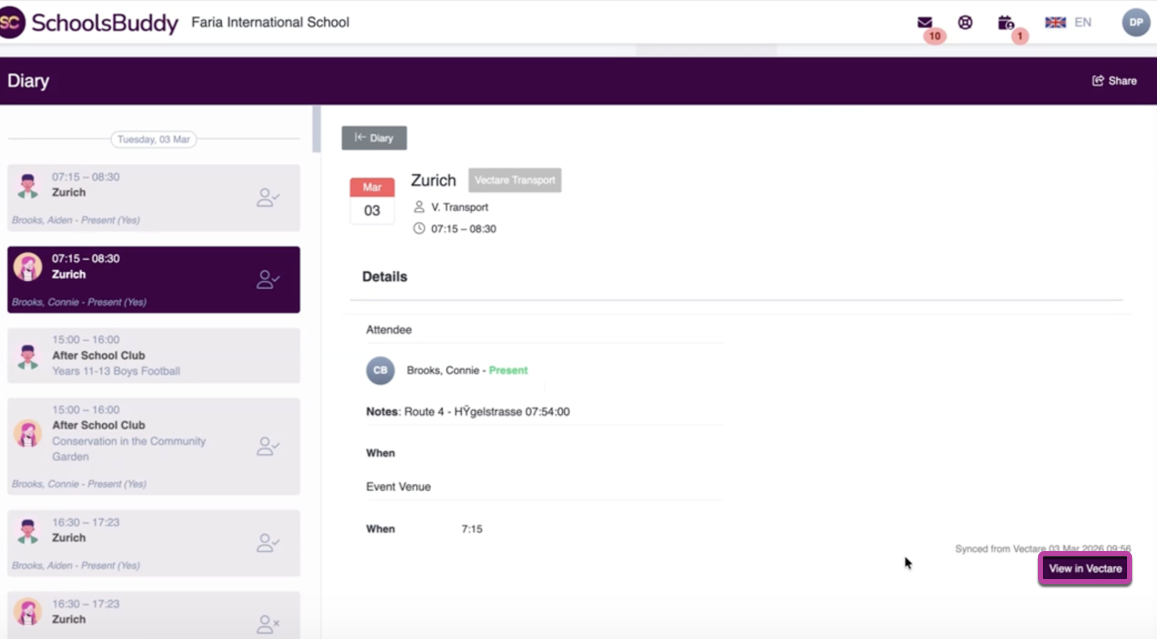 Vectare Transport Link