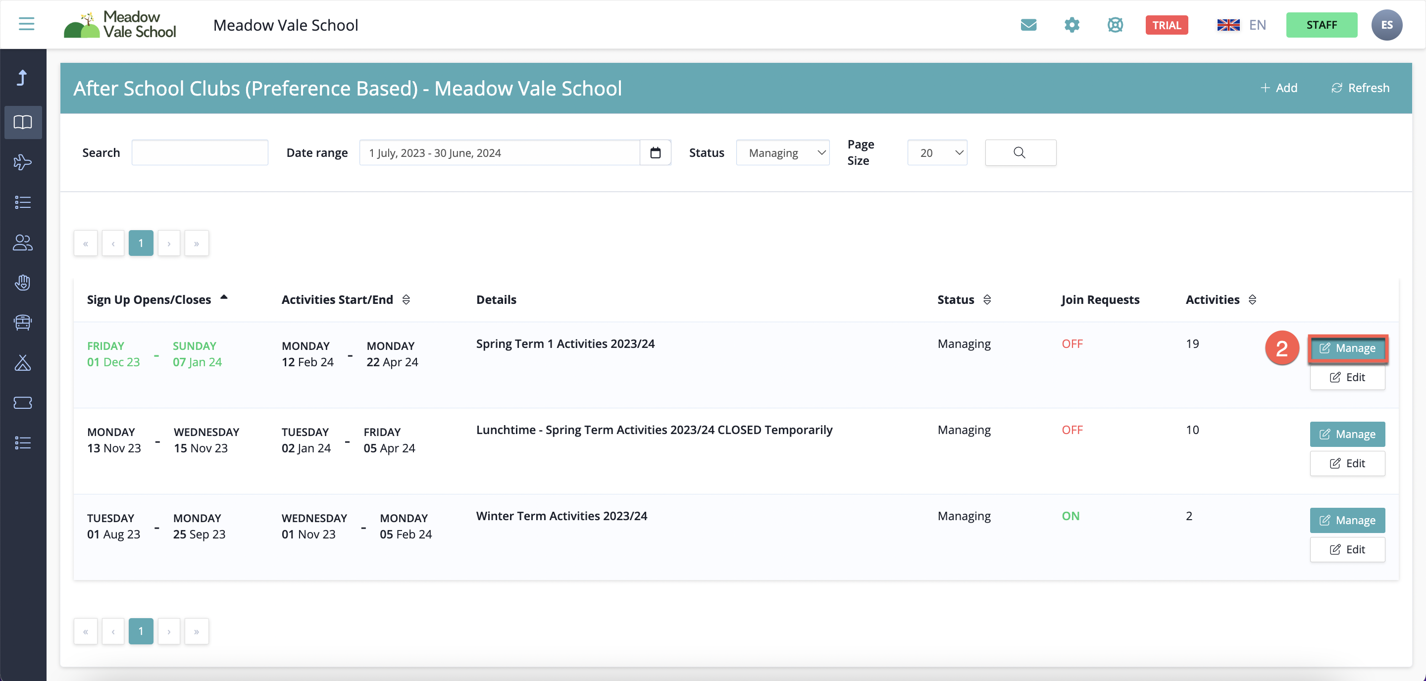 Captura de pantalla: Este artículo explica cómo funciona el proceso de asignación automática en SchoolsBuddy y cómo ejecutarlo.
