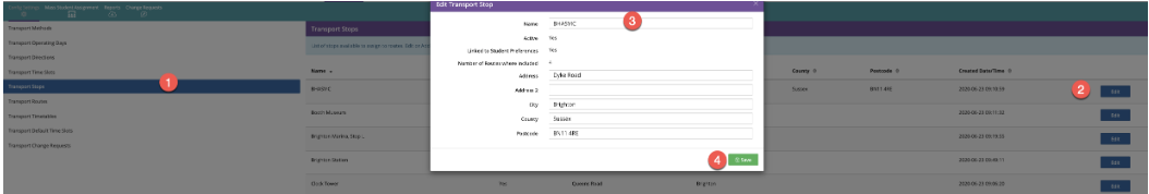 Captura de pantalla: Seleccione Guardar para registrar los cambios.