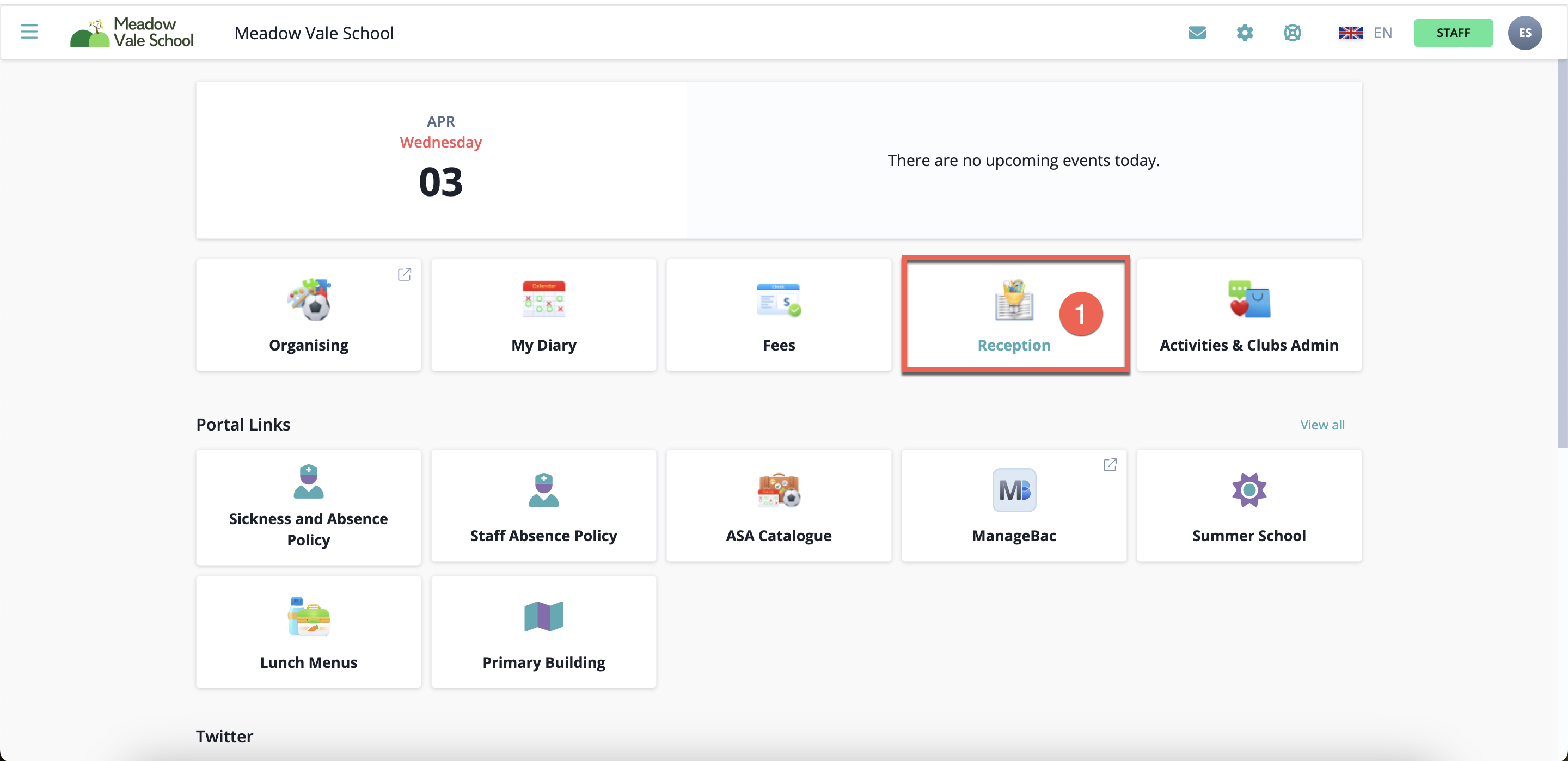 截图：所有外部员工都需要手动删除，因为他们是在 SchoolsBuddy 中手动创建的。